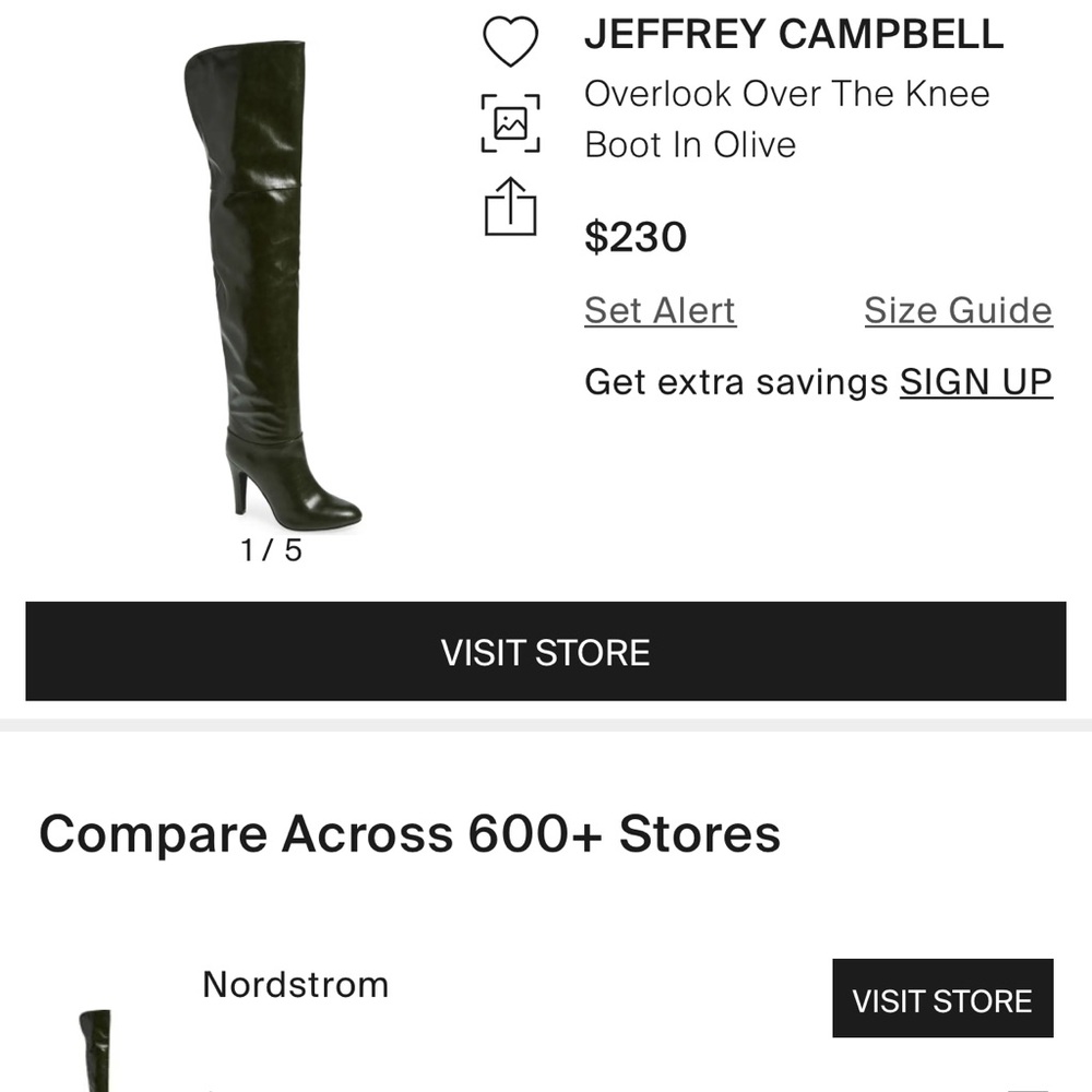 Jeffrey Campbell brand new 8.5 over the knee boots